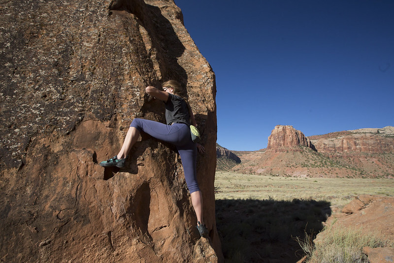 rock climbing in Indian Creek, Utah