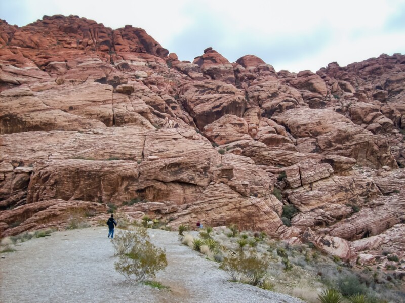 Desert rock formations in Red Rock Canyon. Nevada.